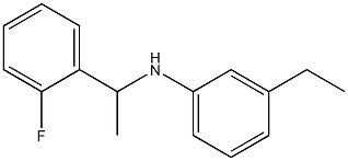 3-ethyl-N-[1-(2-fluorophenyl)ethyl]aniline Struktur