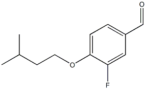 3-fluoro-4-(3-methylbutoxy)benzaldehyde Struktur