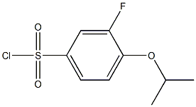 3-fluoro-4-(propan-2-yloxy)benzene-1-sulfonyl chloride Struktur