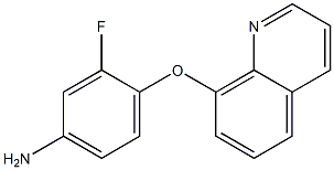 3-fluoro-4-(quinolin-8-yloxy)aniline Struktur