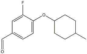 3-fluoro-4-[(4-methylcyclohexyl)oxy]benzaldehyde Struktur