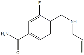 3-fluoro-4-[(prop-2-en-1-ylamino)methyl]benzamide Struktur