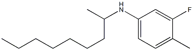 3-fluoro-4-methyl-N-(nonan-2-yl)aniline Struktur