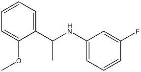 3-fluoro-N-[1-(2-methoxyphenyl)ethyl]aniline Struktur