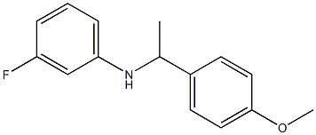 3-fluoro-N-[1-(4-methoxyphenyl)ethyl]aniline Struktur