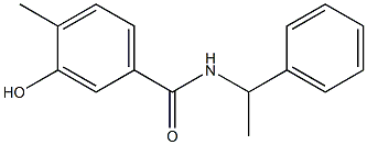 3-hydroxy-4-methyl-N-(1-phenylethyl)benzamide Struktur