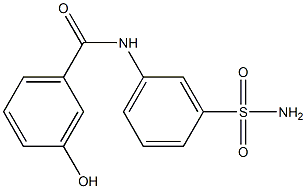 3-hydroxy-N-(3-sulfamoylphenyl)benzamide Struktur