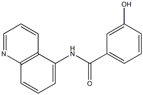 3-hydroxy-N-(quinolin-5-yl)benzamide Struktur