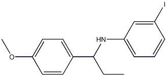 3-iodo-N-[1-(4-methoxyphenyl)propyl]aniline Struktur