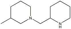 3-methyl-1-(piperidin-2-ylmethyl)piperidine Struktur