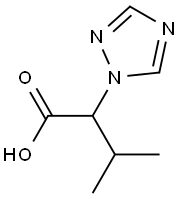 3-methyl-2-(1H-1,2,4-triazol-1-yl)butanoic acid Struktur