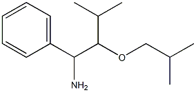 3-methyl-2-(2-methylpropoxy)-1-phenylbutan-1-amine Struktur