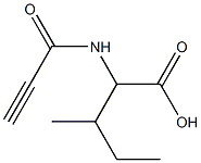 3-methyl-2-(propioloylamino)pentanoic acid Struktur