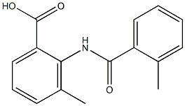 3-methyl-2-[(2-methylbenzoyl)amino]benzoic acid Struktur