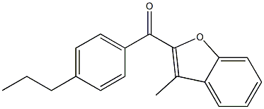 3-methyl-2-[(4-propylphenyl)carbonyl]-1-benzofuran Struktur