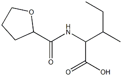 3-methyl-2-[(tetrahydrofuran-2-ylcarbonyl)amino]pentanoic acid Struktur