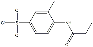 3-methyl-4-propanamidobenzene-1-sulfonyl chloride Struktur