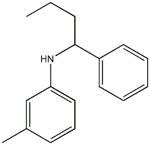 3-methyl-N-(1-phenylbutyl)aniline Struktur