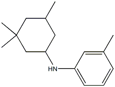 3-methyl-N-(3,3,5-trimethylcyclohexyl)aniline Struktur