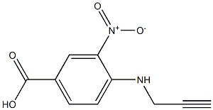 3-nitro-4-(prop-2-yn-1-ylamino)benzoic acid Struktur