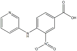 3-nitro-4-(pyridin-3-ylamino)benzoic acid Struktur