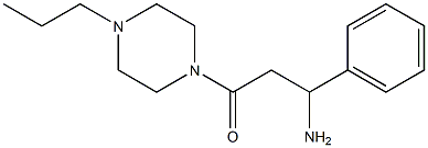 3-oxo-1-phenyl-3-(4-propylpiperazin-1-yl)propan-1-amine Struktur