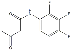 3-oxo-N-(2,3,4-trifluorophenyl)butanamide Struktur