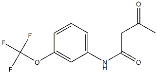 3-oxo-N-[3-(trifluoromethoxy)phenyl]butanamide Struktur