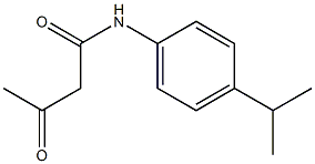 3-oxo-N-[4-(propan-2-yl)phenyl]butanamide Struktur