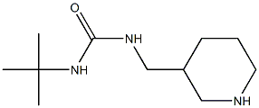 3-tert-butyl-1-(piperidin-3-ylmethyl)urea Struktur