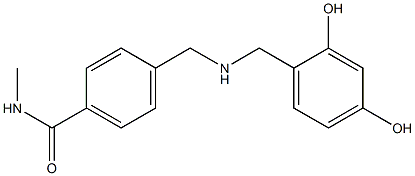 4-({[(2,4-dihydroxyphenyl)methyl]amino}methyl)-N-methylbenzamide Struktur