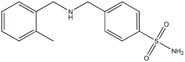 4-({[(2-methylphenyl)methyl]amino}methyl)benzene-1-sulfonamide Struktur