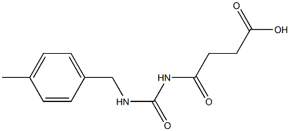 4-({[(4-methylphenyl)methyl]carbamoyl}amino)-4-oxobutanoic acid Struktur