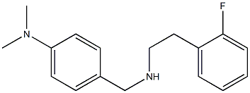 4-({[2-(2-fluorophenyl)ethyl]amino}methyl)-N,N-dimethylaniline Struktur