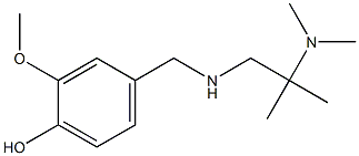 4-({[2-(dimethylamino)-2-methylpropyl]amino}methyl)-2-methoxyphenol Struktur