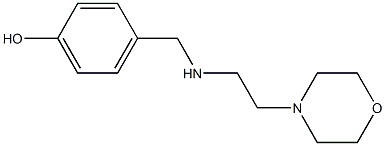 4-({[2-(morpholin-4-yl)ethyl]amino}methyl)phenol Struktur