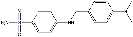 4-({[4-(dimethylamino)phenyl]methyl}amino)benzene-1-sulfonamide Struktur