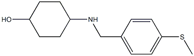 4-({[4-(methylsulfanyl)phenyl]methyl}amino)cyclohexan-1-ol Struktur