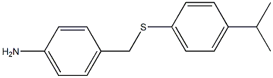 4-({[4-(propan-2-yl)phenyl]sulfanyl}methyl)aniline Struktur