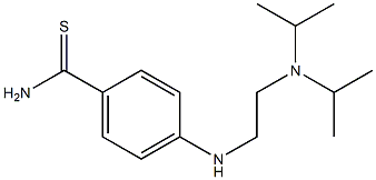 4-({2-[bis(propan-2-yl)amino]ethyl}amino)benzene-1-carbothioamide Struktur