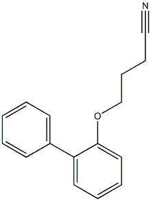 4-(1,1'-biphenyl-2-yloxy)butanenitrile Struktur