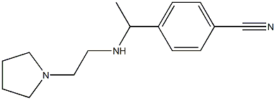 4-(1-{[2-(pyrrolidin-1-yl)ethyl]amino}ethyl)benzonitrile Struktur