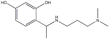 4-(1-{[3-(dimethylamino)propyl]amino}ethyl)benzene-1,3-diol Struktur