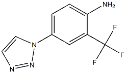 4-(1H-1,2,3-triazol-1-yl)-2-(trifluoromethyl)aniline Struktur