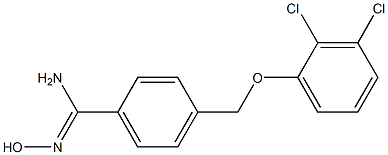 4-(2,3-dichlorophenoxymethyl)-N'-hydroxybenzene-1-carboximidamide Struktur