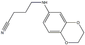 4-(2,3-dihydro-1,4-benzodioxin-6-ylamino)butanenitrile Struktur