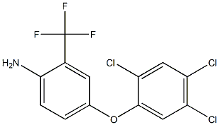 4-(2,4,5-trichlorophenoxy)-2-(trifluoromethyl)aniline Struktur