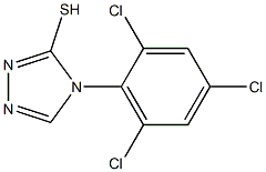 4-(2,4,6-trichlorophenyl)-4H-1,2,4-triazole-3-thiol Struktur