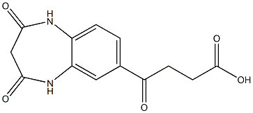 4-(2,4-dioxo-2,3,4,5-tetrahydro-1H-1,5-benzodiazepin-7-yl)-4-oxobutanoic acid Struktur