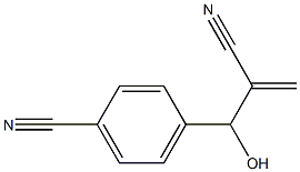 4-(2-cyano-1-hydroxy-2-methylideneethyl)benzonitrile Struktur